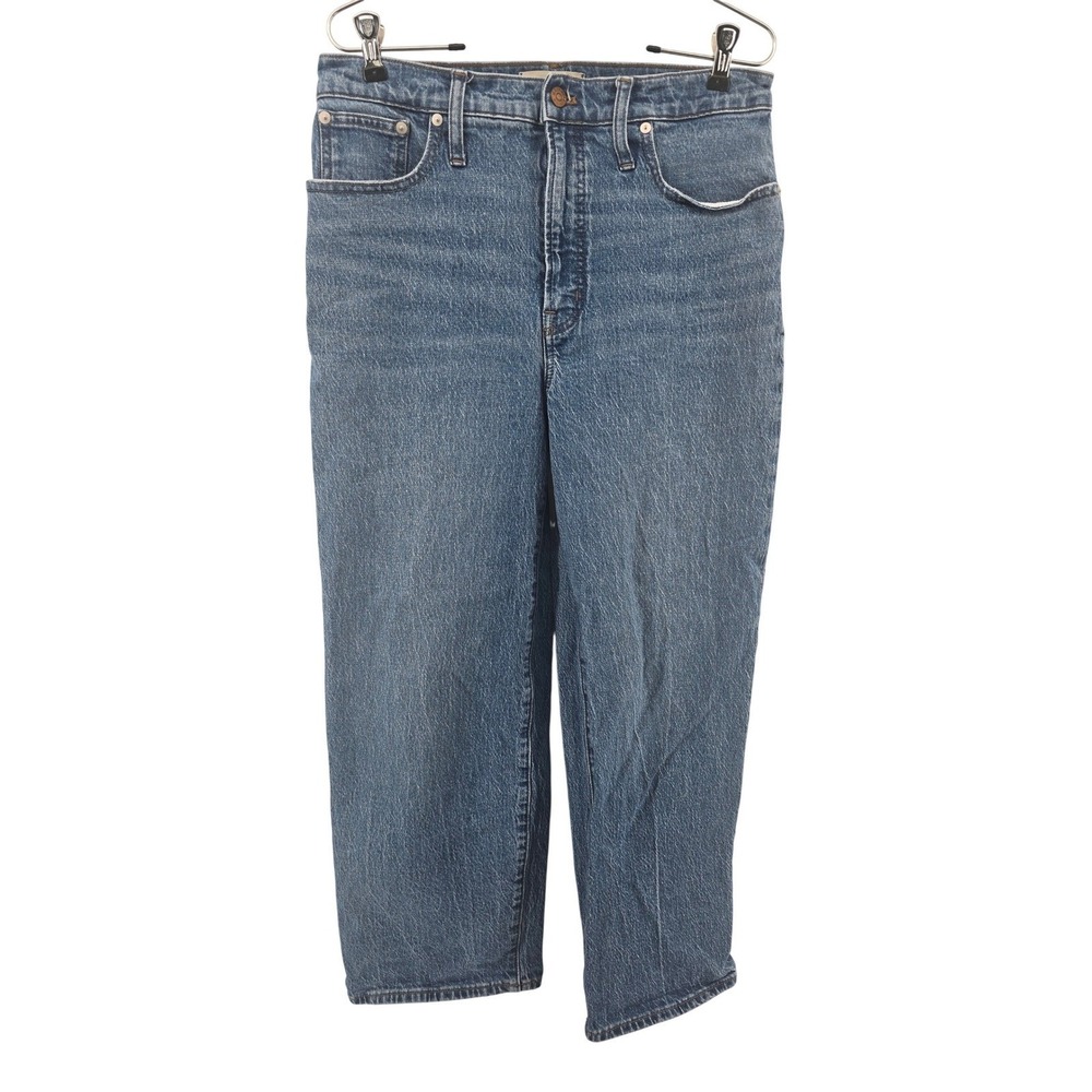 Madewell Perfect Vintage Jeans Womens 30 Blue High Rise Straight Leg Denim